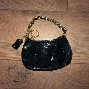 Coach sequin wristlet